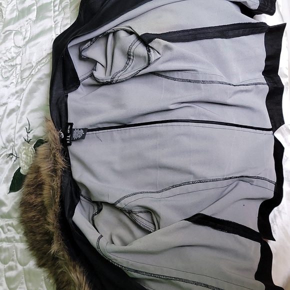 DFA New York unique removable faux fur jacket sz small - Picture 9 of 12
